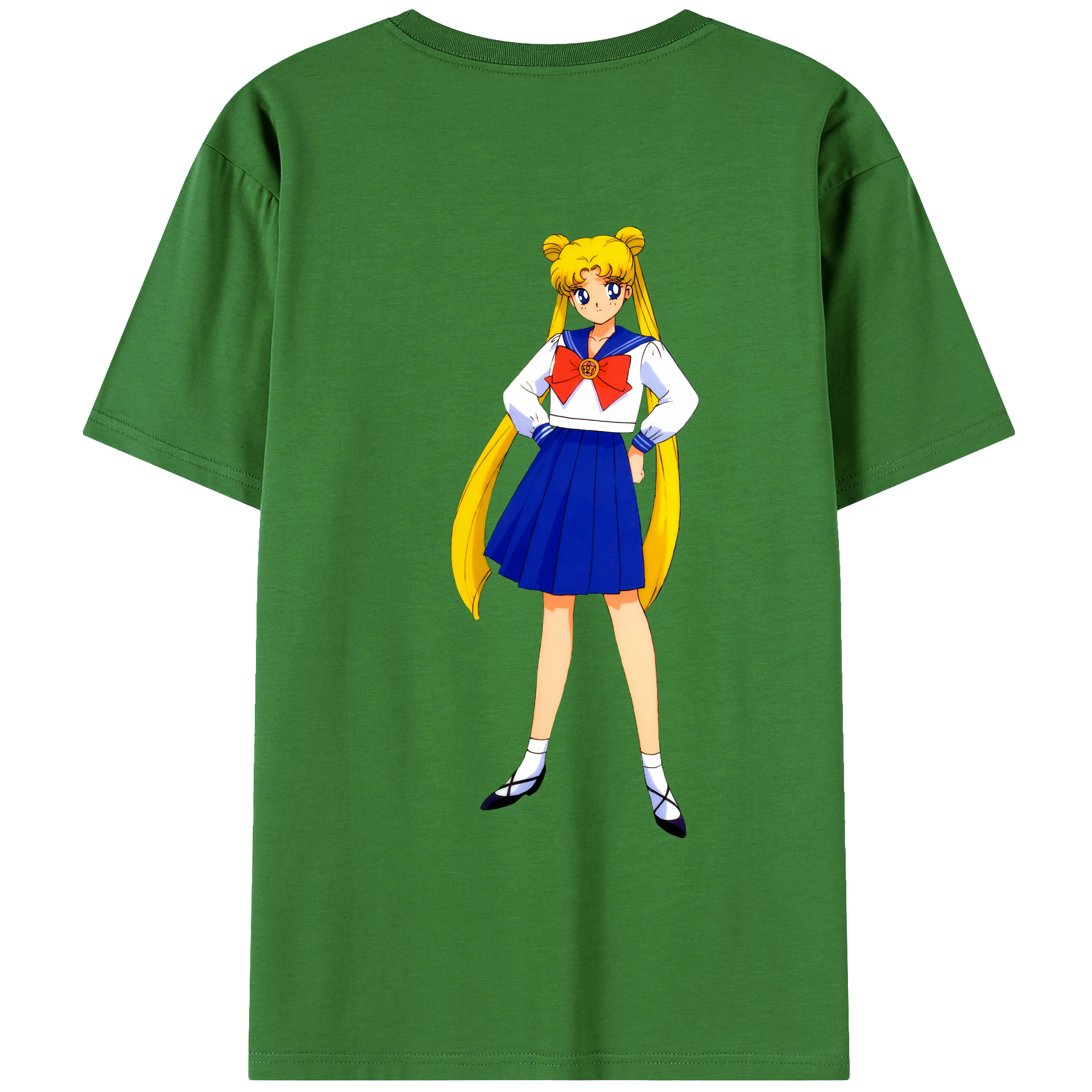 （画像用） 美少女戦士セーラームーン 愛野 美奈子 あいの みなこ Sailor Moon Aino Minako レディース半袖Tシャツ(バックプリント)